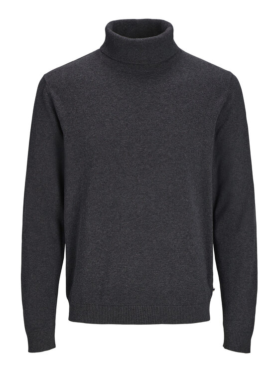 Jack & Jones Jack & Jones Bluză cu gât Basic 12287649 Negru Regular Fit