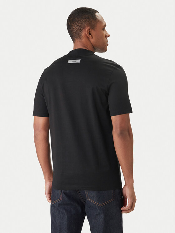 HUGO HUGO T-krekls Dimersom 50542968 Melns Slim Fit
