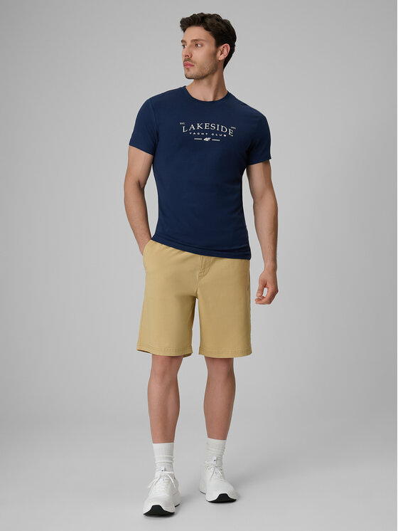 4F 4F T-Shirt LAKESIDE ESCAPE Granatowy Regular Fit