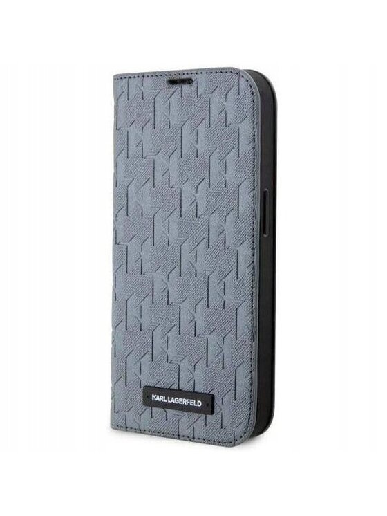 KARL LAGERFELD KARL LAGERFELD Etui na telefon Saffiano Monogram Srebrny