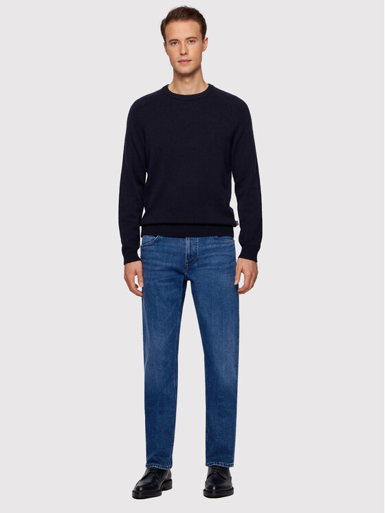 BOSS Boss Jeansy Maine3 50443957 Granatowy Regular Fit