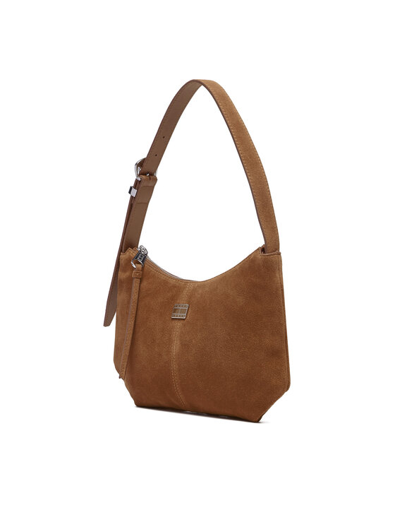 Tommy Jeans Tommy Jeans Torbica Tjw Slouchy Suede Shoulder Bag AW0AW18859 Smeđa