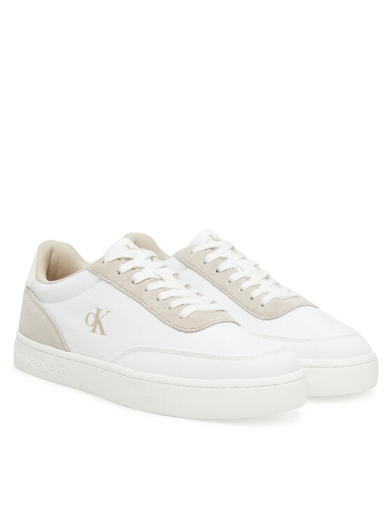 Calvin Klein Jeans Calvin Klein Jeans Sneakersy Classic Cupsole Mg Canvas YM0YM01218 Bílá