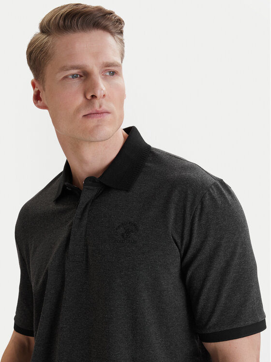 Beverly Hills Polo Club Beverly Hills Polo Club Polo W126-BHMPO-1028-48M Μαύρο Regular Fit