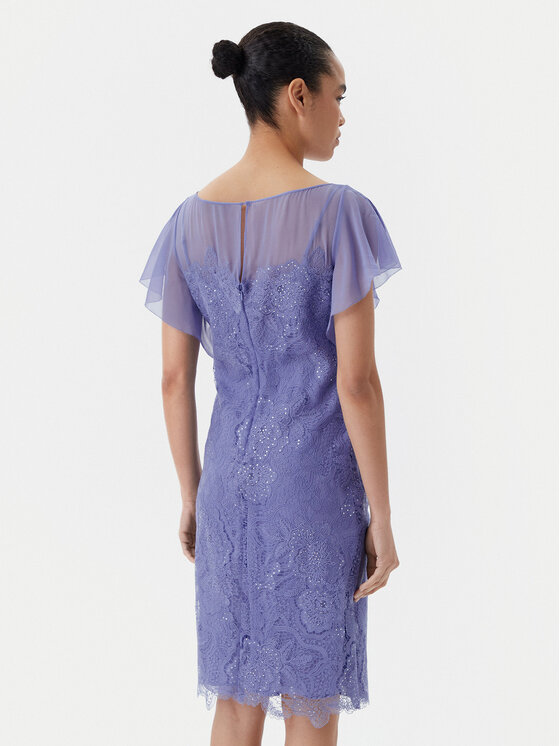 Luisa Spagnoli Luisa Spagnoli Sukienka koktajlowa Paniere 541685 Niebieski Regular Fit