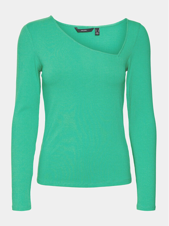 Vero Moda Vero Moda Bluza Carina 10301178 Zelena Regular Fit
