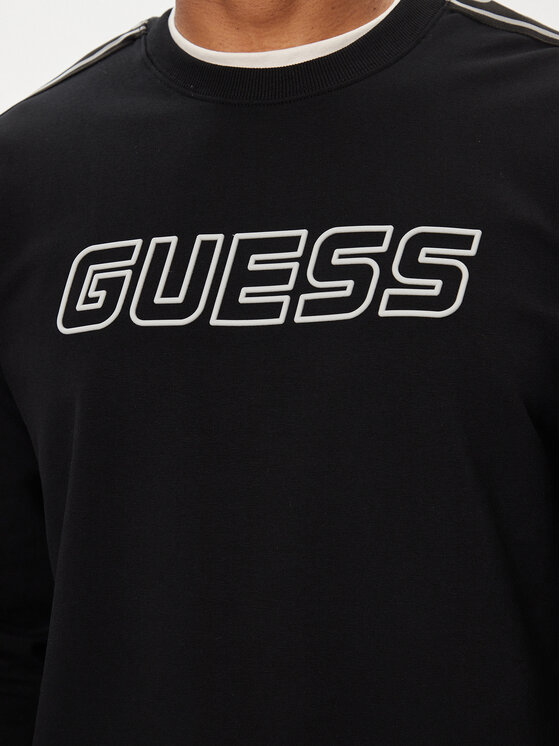 Guess Guess Bluza Arlo Z4GQ24 K6ZS1 Czarny Regular Fit