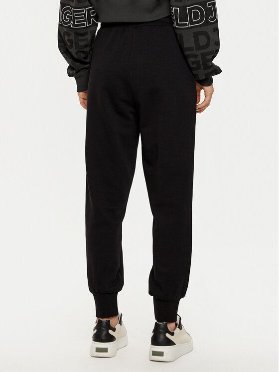 Karl Lagerfeld Jeans Karl Lagerfeld Jeans Teplákové kalhoty A1W10058 Černá Regular Fit