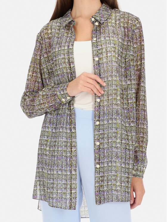 Potis & Verso Potis & Verso Koszula Jordan Kolorowy Loose Fit