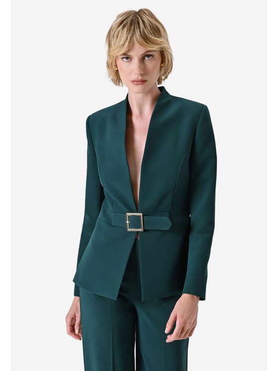 Rinascimento Rinascimento Giacca da abito Giacca con fibbia Verde Regular Fit