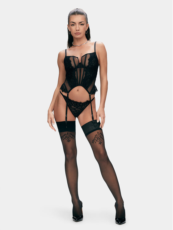 Hunkemöller Hunkemöller Ciorapi cu bandă 205173 Negru