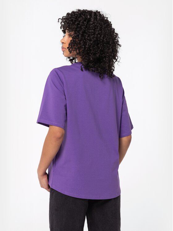 BASICLO BASICLO T-Shirt BSL-032-1503 Fioletowy Oversize