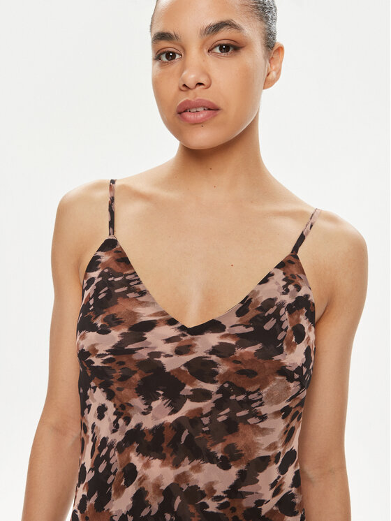 One Teaspoon One Teaspoon Ljetna haljina Goldie 26320 Smeđa Slim Fit