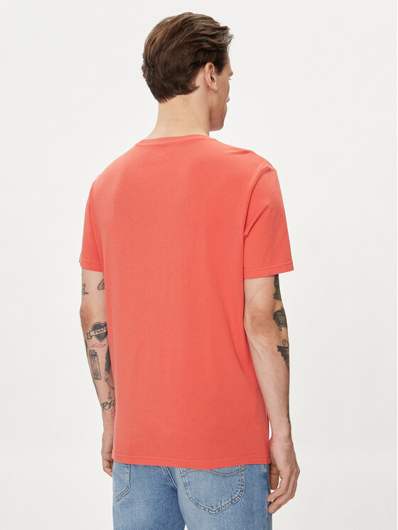 Lee Lee T-särk Patch Logo 112349352 Punane Regular Fit