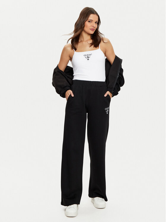 Guess Guess Τοπ V5RP08 KCOA2 Λευκό Regular Fit