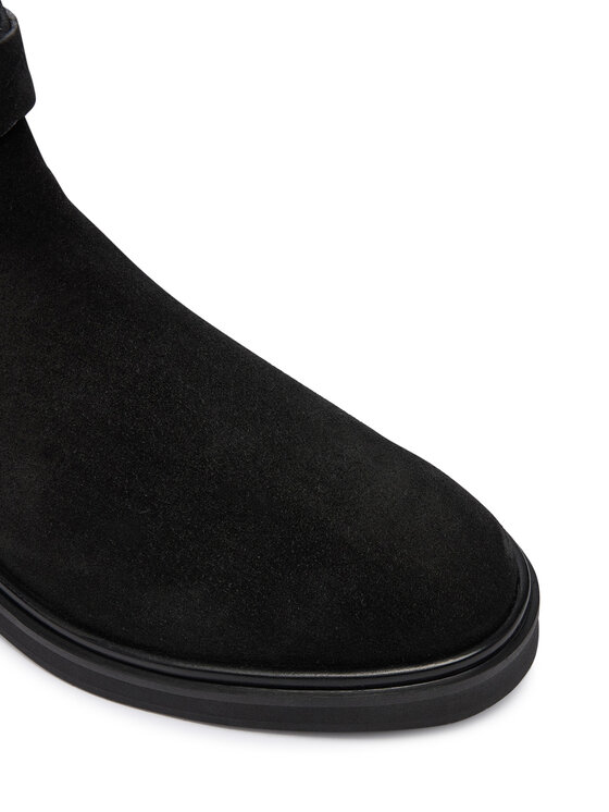 Calvin Klein Calvin Klein Škornji Ankle Boot W/ Metal Logo Sue HW0HW02664 Črna