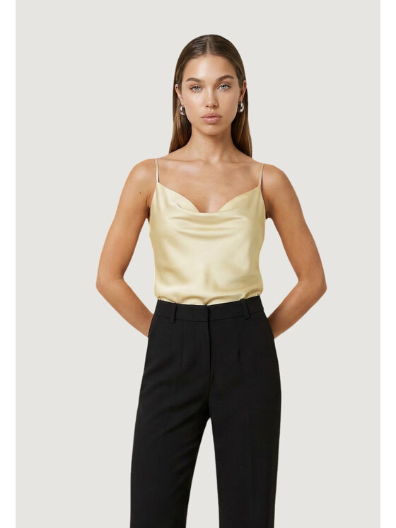 Artigli Artigli T-shirt BRETELLINE RASO Giallo Casual Fit