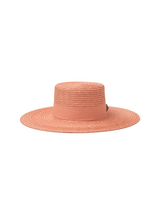 Paris+Hendzel Paris+Hendzel Kapelusz Pink Wide Brim Canotier Różowy