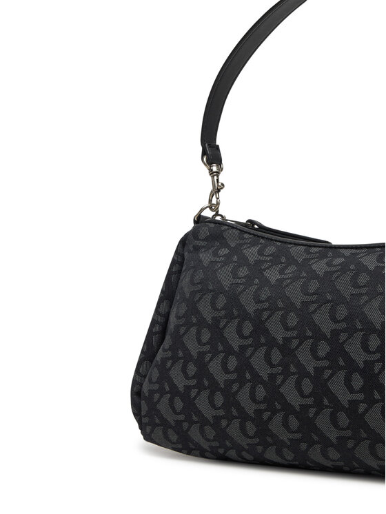 Calvin Klein Jeans Calvin Klein Jeans Torebka Drop Monogram Lg Shoulder Bag LV04K3114G Czarny