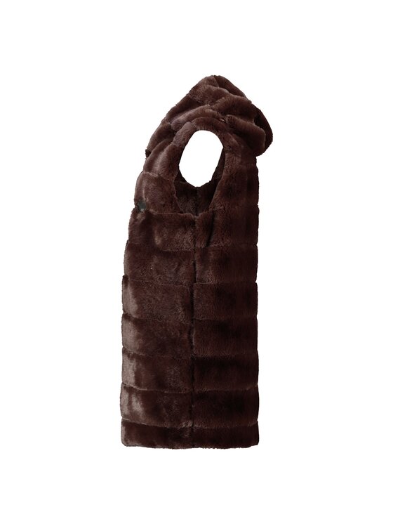 Geographical Norway Geographical Norway Bezrękawnik WZ6797F/GN-Dark brown Brązowy Regular Fit