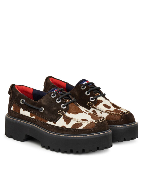 Tommy Jeans Tommy Jeans Scarpe basse Archive '01 Calf Hair EN0EN03004 Marrone