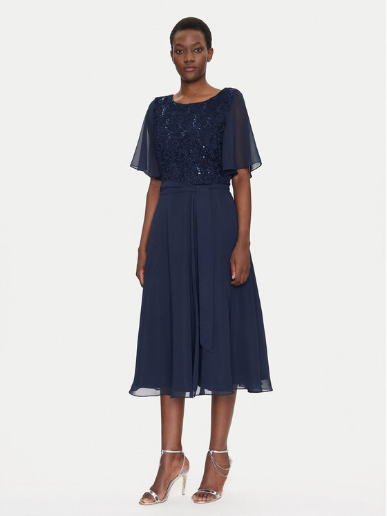 Swing Swing Sukienka koktajlowa 5AI02500 Granatowy Regular Fit