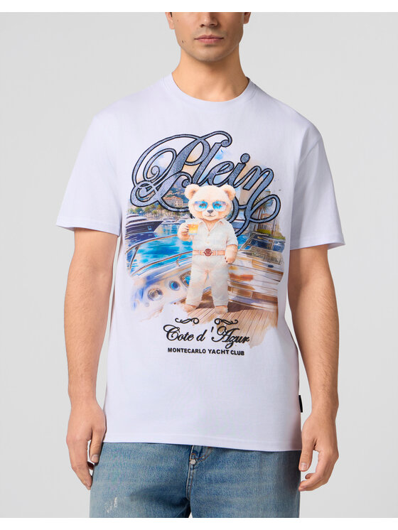 PHILIPP PLEIN PHILIPP PLEIN T-Shirt 29028 Biały Regular Fit