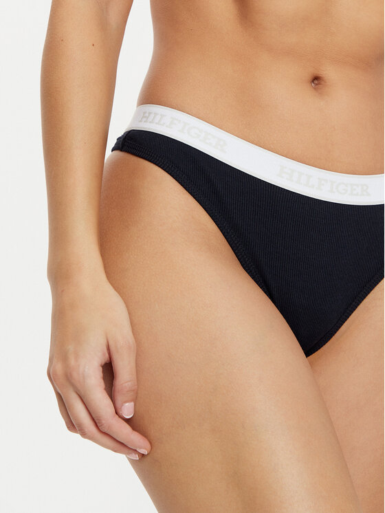 Tommy Hilfiger Tommy Hilfiger Kalhotky string UW0UW05539 Tmavomodrá