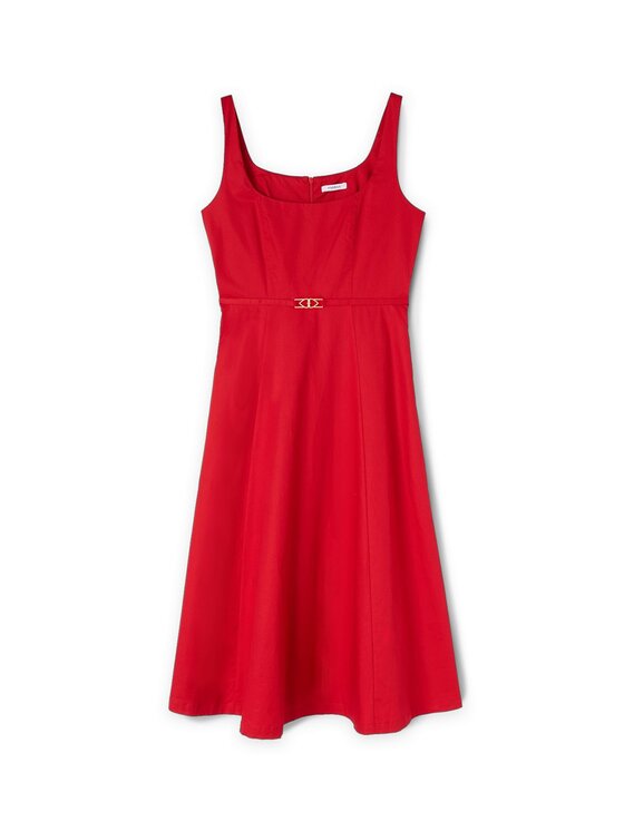 Motivi Motivi Sukienka codzienna 7550Q103309N016 Czerwony Flared Fit