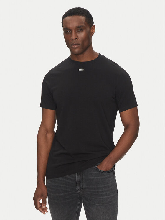 KARL LAGERFELD KARL LAGERFELD Majica 755058 552235 Črna Regular Fit