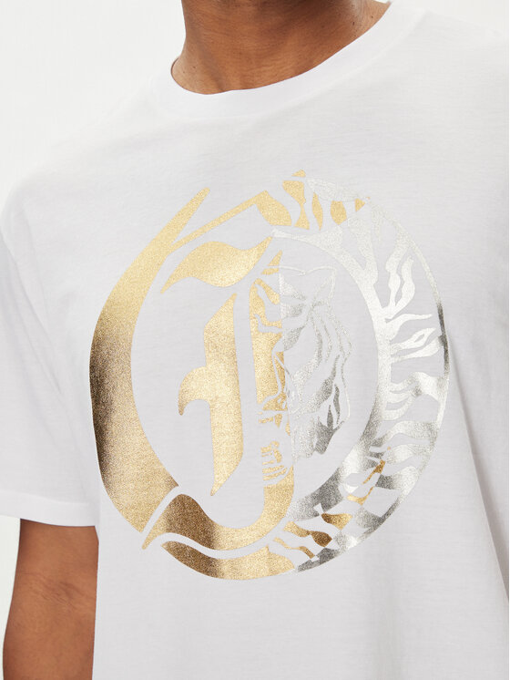 Just Cavalli Just Cavalli T-shirt 76OAHG05 Bijela Regular Fit