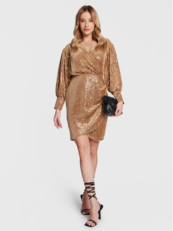 Closet London Closet London Coctailkleid JD875 Braun Regular Fit