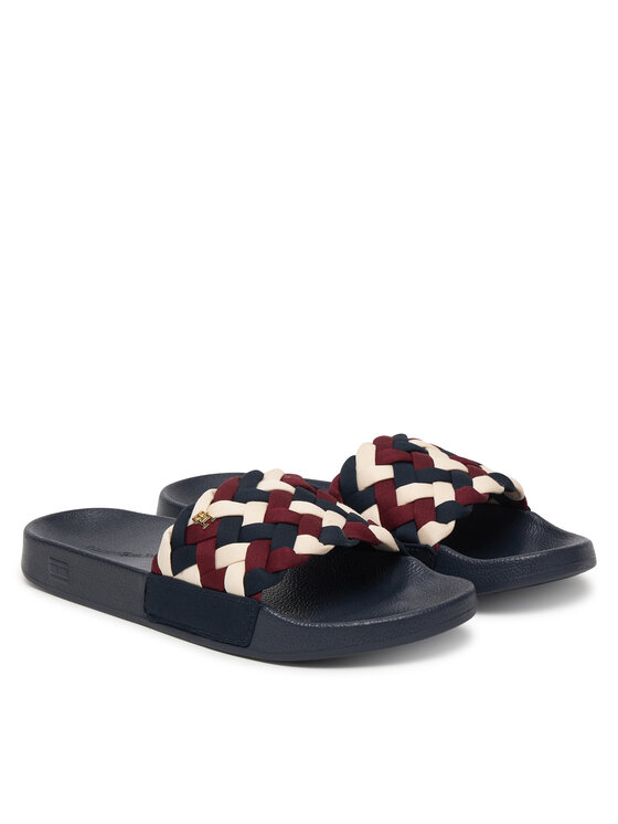 Tommy Hilfiger Tommy Hilfiger Plätud Th Braided Pool Slide FW0FW09203 Värviline