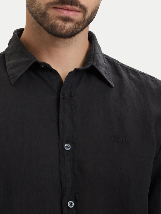 BOSS BOSS Košile Relegant 50567579 Černá Regular Fit