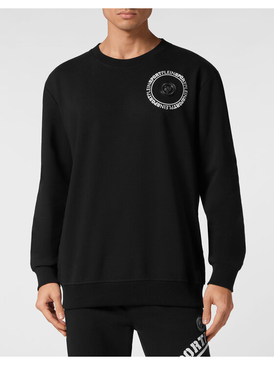 Plein Sport Plein Sport Longsleeve 14219 Czarny Regular Fit