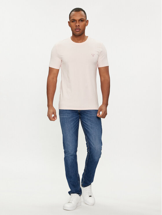Guess Guess T-krekls M2YI24 J1314 Rozā Slim Fit