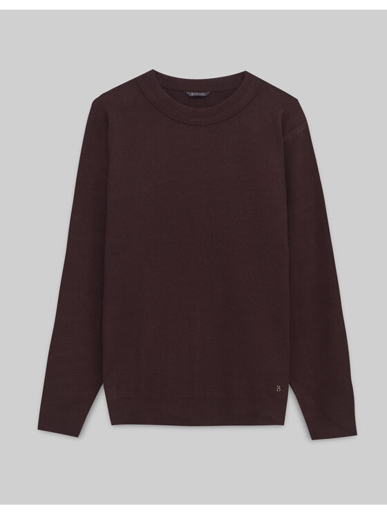 Borgio Męski Sweter, rozmiar L, Brązowy, dugenta/br