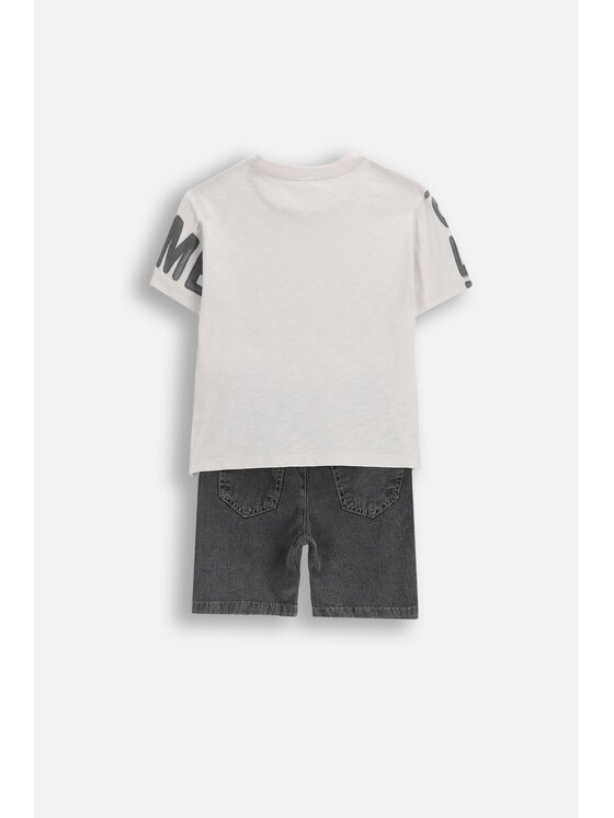 Coccodrillo Coccodrillo Komplet t-shirt i spodenki WC5117303XBK-022 Kolorowy Regular Fit