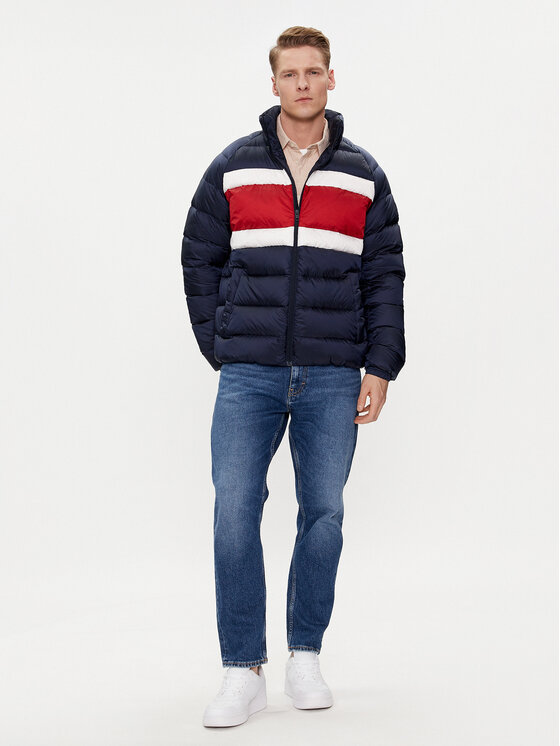 Tommy Jeans Tommy Jeans Pehelykabát DM0DM18012 Sötétkék Regular Fit