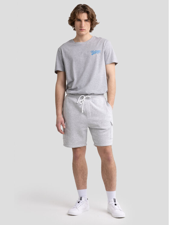 BIG STAR BIG STAR Szorty MANDOS_901_110 Szary Classic Fit