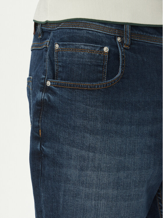 Hechter Paris Hechter Paris Kratke traperice 26655 151362 Tamnoplava Regular Fit