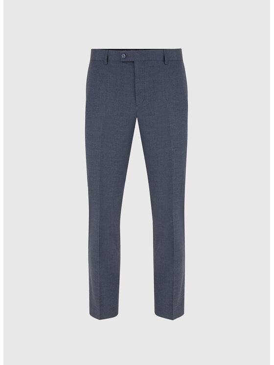 Pako Lorente Pako Lorente Spodnie garniturowe P25WF-6G-007 Granatowy Slim Fit