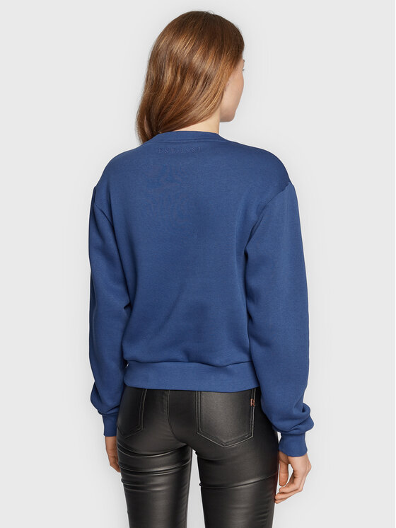 Guess Guess Суитшърт Icon W2BQ18 KB683 Тъмносин Regular Fit