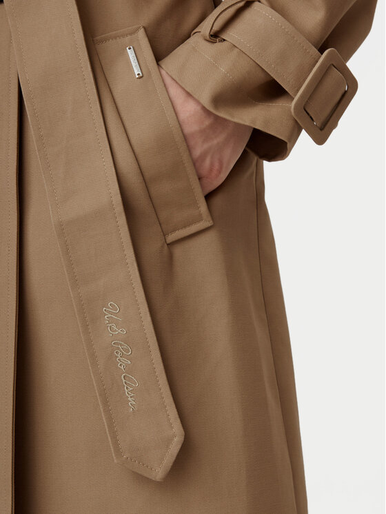 U.S. Polo Assn. U.S. Polo Assn. Trenčkot WUP0761 Béžová Relaxed Fit