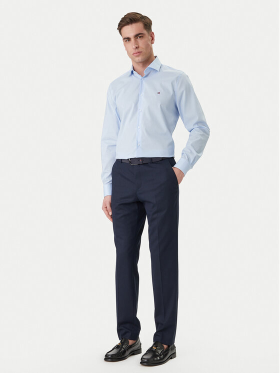 Tommy Hilfiger Tommy Hilfiger Koszula MW0MW43122 Błękitny Slim Fit