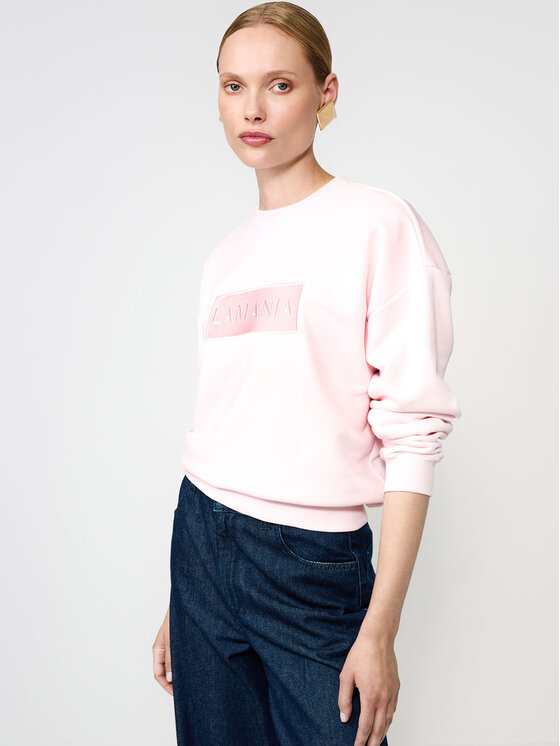 La Mania La Mania Bluza MEA Bordowy Classic Fit