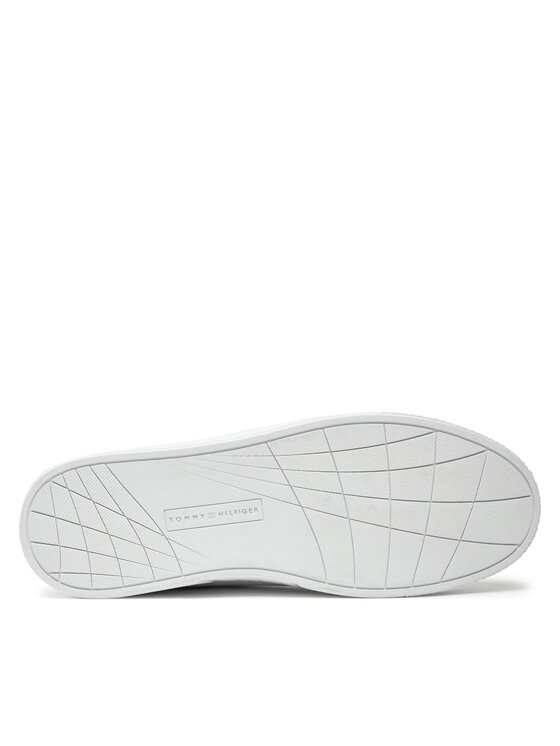 Tommy Hilfiger Tommy Hilfiger Sportcipők Icon Court Lth Flag Ess FM0FM05317 Fehér