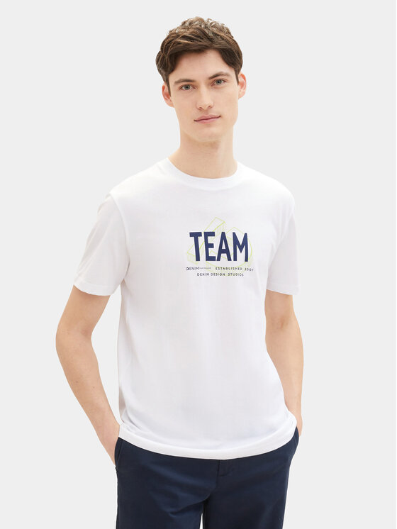 Tom Tailor Denim Tom Tailor Denim T-shirt 1040838 Bijela Regular Fit