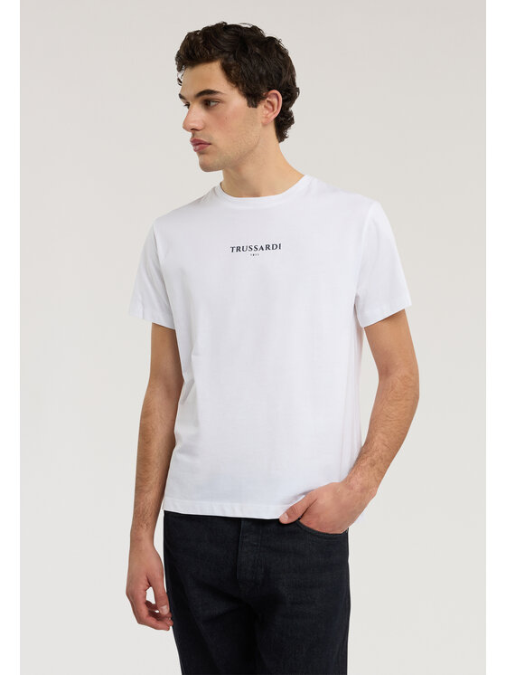 Trussardi Trussardi T-Shirt G0308000134N001 Biały Regular Fit