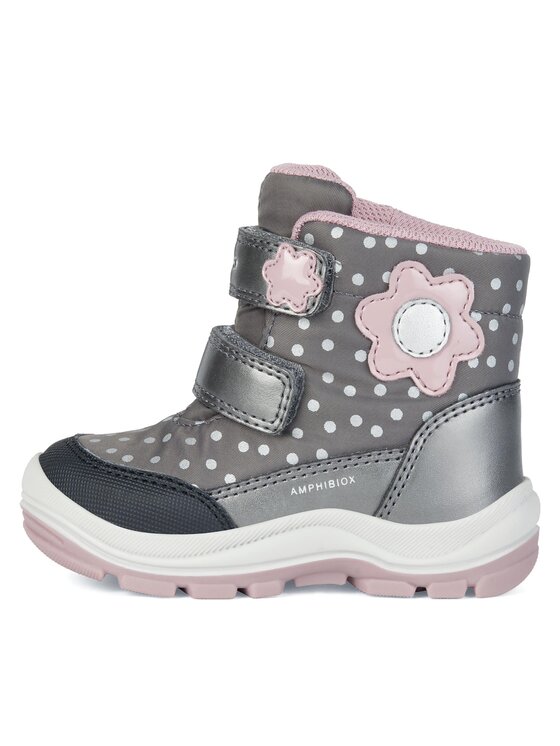 Geox Geox Μπότες Χιονιού B Flanfil Girl B Abx B363WB 0MNNF C0952 S Γκρι